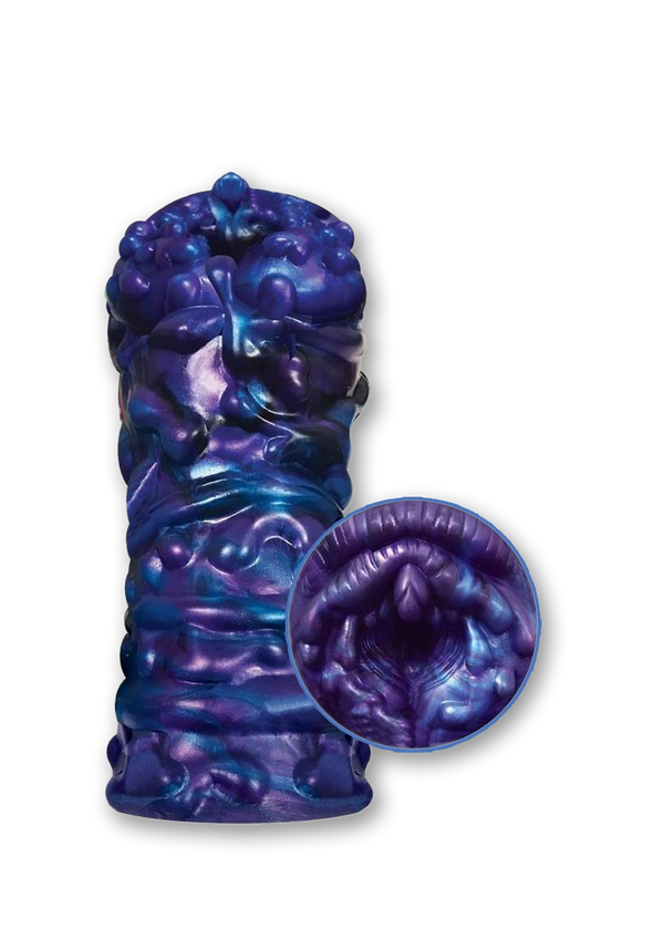 Alien Nation Lagos Silicone Stroker - Blue/Purple