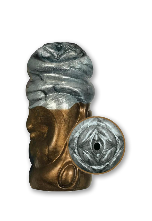 Alien Nation Alchemy Silicone Stroker - Copper/Silver