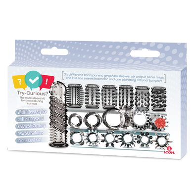 Icon Brands - Try Curious - Cock Ring and Sleeve Set