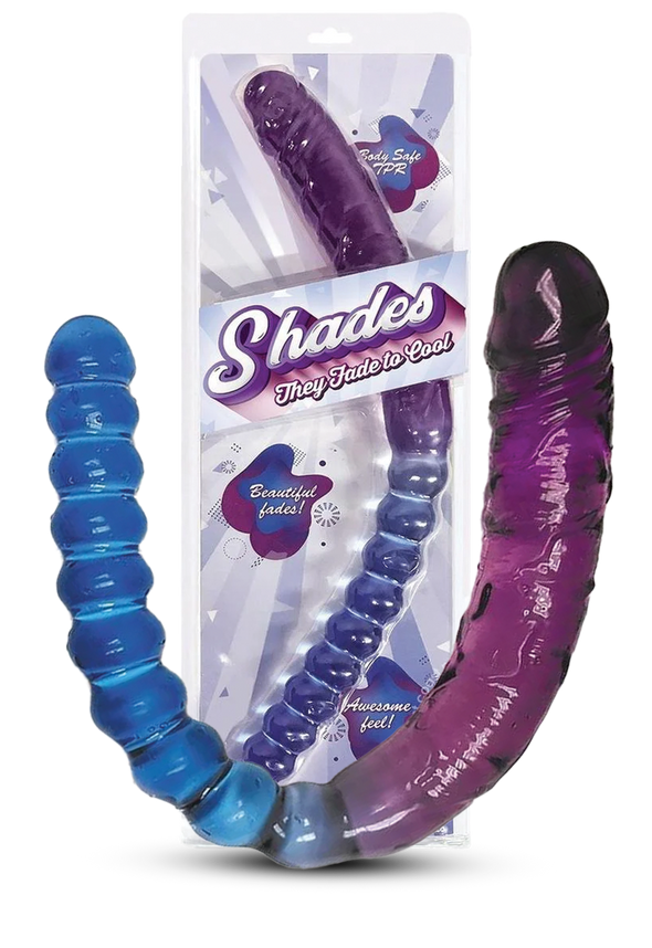 Shades Gradient Jelly Double Dong - Blue/Violet